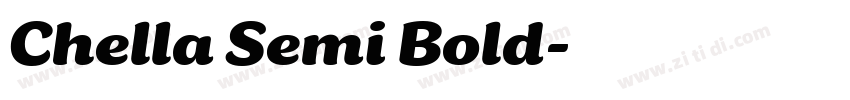 Chella Semi Bold字体转换